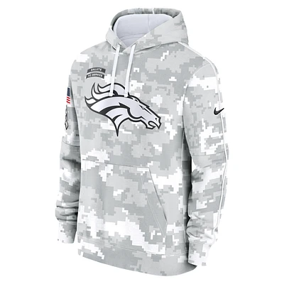 Denver Broncos Salute to Service Primary Edge Club Men's Nike NFL Pullover Hoodie