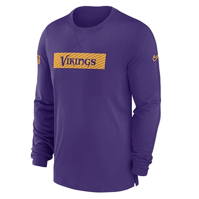 Minnesota Vikings Sideline Player Team Issue Men’s Nike Dri-FIT Long-Sleeve Top