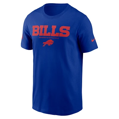 Buffalo Bills Sideline Team Issue Men's Nike Dri-FIT NFL T-Shirt