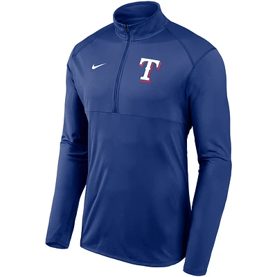 Texas Rangers Team Logo Element Men's Nike Dri-FIT MLB Half-Zip Top
