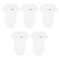 Nike Essentials Baby (0-9M) 5-Pack Bodysuit Set