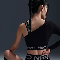 Nike Pro Shine Women's Dri-FIT Asymmetrical Cropped Top