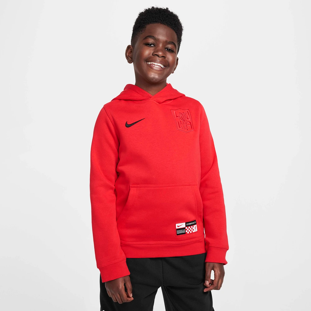 Liverpool FC Club Third Big Kids' (Boys') Nike Soccer Pullover Hoodie