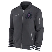 New York Mets Authentic Collection City Connect Men's Nike MLB Full-Zip Bomber Jacket