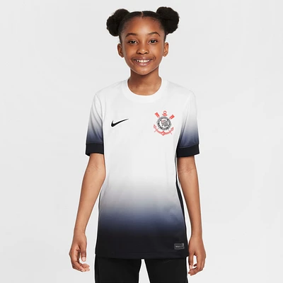 S.C. Corinthians 2024/25 Stadium Home Big Kids' Nike Dri-FIT Soccer Replica Jersey