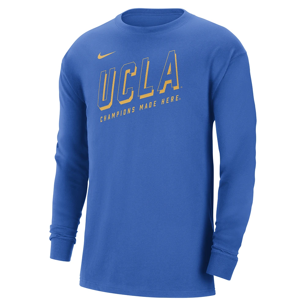 UCLA Men's Nike College Long-Sleeve Max90 T-Shirt