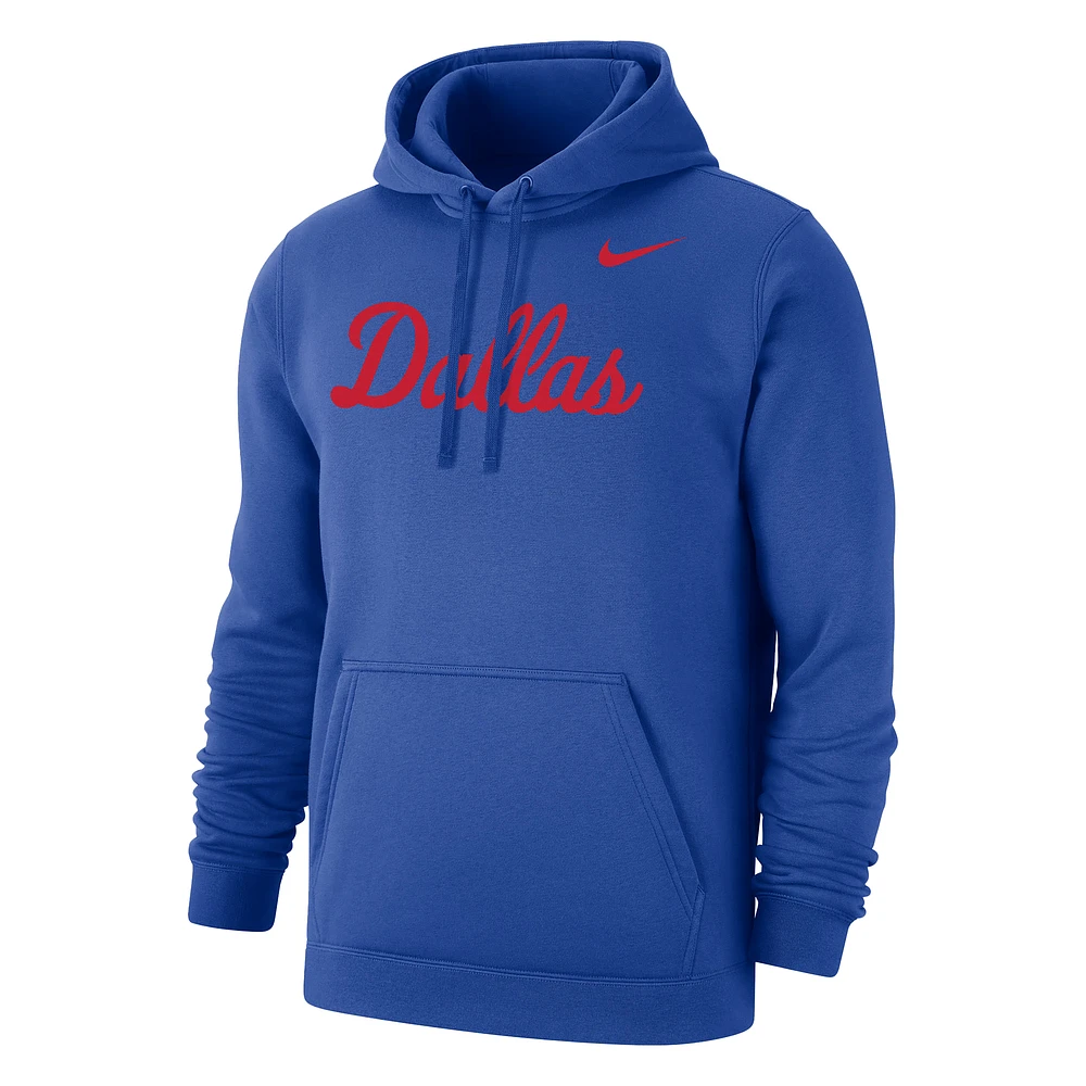 SMU Club Men's Nike College Fleece Pullover Hoodie