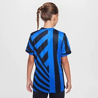 Inter Milan 2024/25 Stadium Home Big Kids' Nike Dri-FIT Soccer Replica Jersey