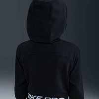 Nike Pro Fleece Big Kids' (Girls') Dri-FIT Full-Zip Hoodie