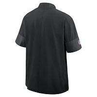 Atlanta Falcons Sideline Coach Men's Nike NFL 1/2-Zip Short-Sleeve Jacket