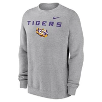 LSU Tigers Primetime Primary Stack Men's Nike College Pullover Crew