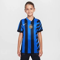 Inter Milan 2024/25 Stadium Home Big Kids' Nike Dri-FIT Soccer Replica Jersey