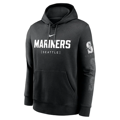 Seattle Mariners Fashion Club Men's Nike MLB Pullover Hoodie