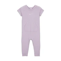 Nike Essentials Baby (0-9M) Short Sleeve Waffle Knit Coverall