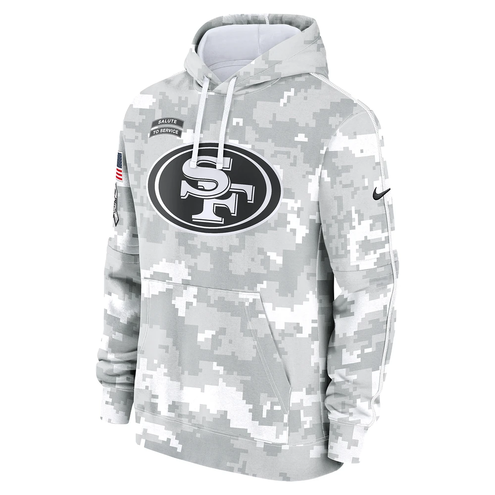 San Francisco 49ers Salute to Service Primary Edge Club Men's Nike NFL Pullover Hoodie