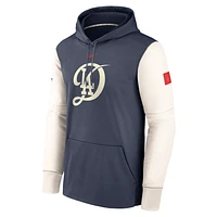 Los Angeles Dodgers City Connect Practice Men's Nike Therma MLB Pullover Hoodie