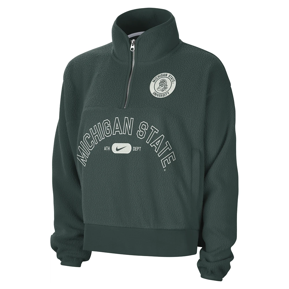 Michigan State Fly Women's Nike College 1/4-Zip Jacket