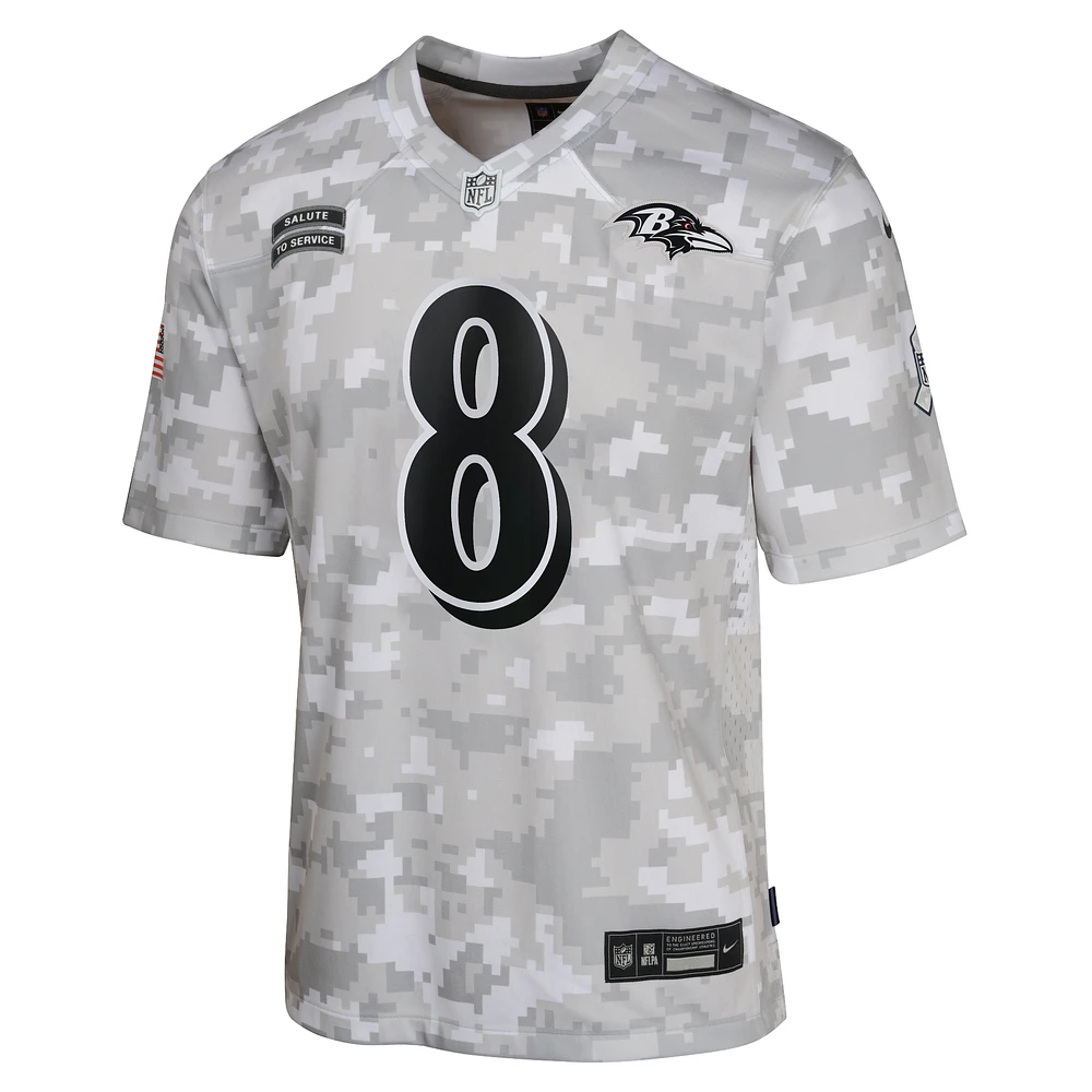 Lamar Jackson Baltimore Ravens Salute to Service Big Kids' Nike Dri-FIT NFL Limited Jersey