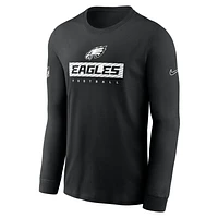 Philadelphia Eagles Sideline Team Issue Men's Nike Dri-FIT NFL Long-Sleeve T-Shirt