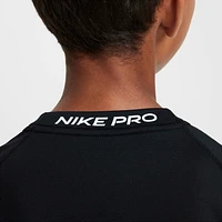 Nike Pro Warm Big Kids' (Boys') Dri-FIT Long-Sleeve Training Top