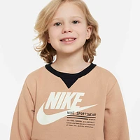 Nike Sportswear Paint Your Future Little Kids' French Terry Crew