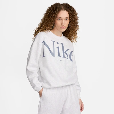 Nike Sportswear Phoenix Fleece Women's Oversized Crew-Neck Logo Sweatshirt