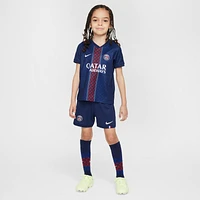 Paris Saint-Germain 2025/26 Stadium Home Little Kids' Nike Soccer Replica 3-Piece Kit