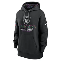 Las Vegas Raiders Crucial Catch Club Women's Nike NFL Pullover Hoodie