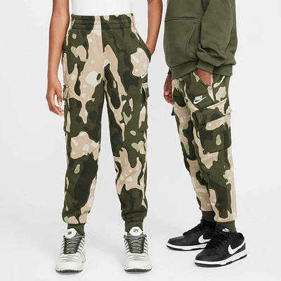 Nike Sportswear Club Fleece Big Kids' Camo Cargo Pants