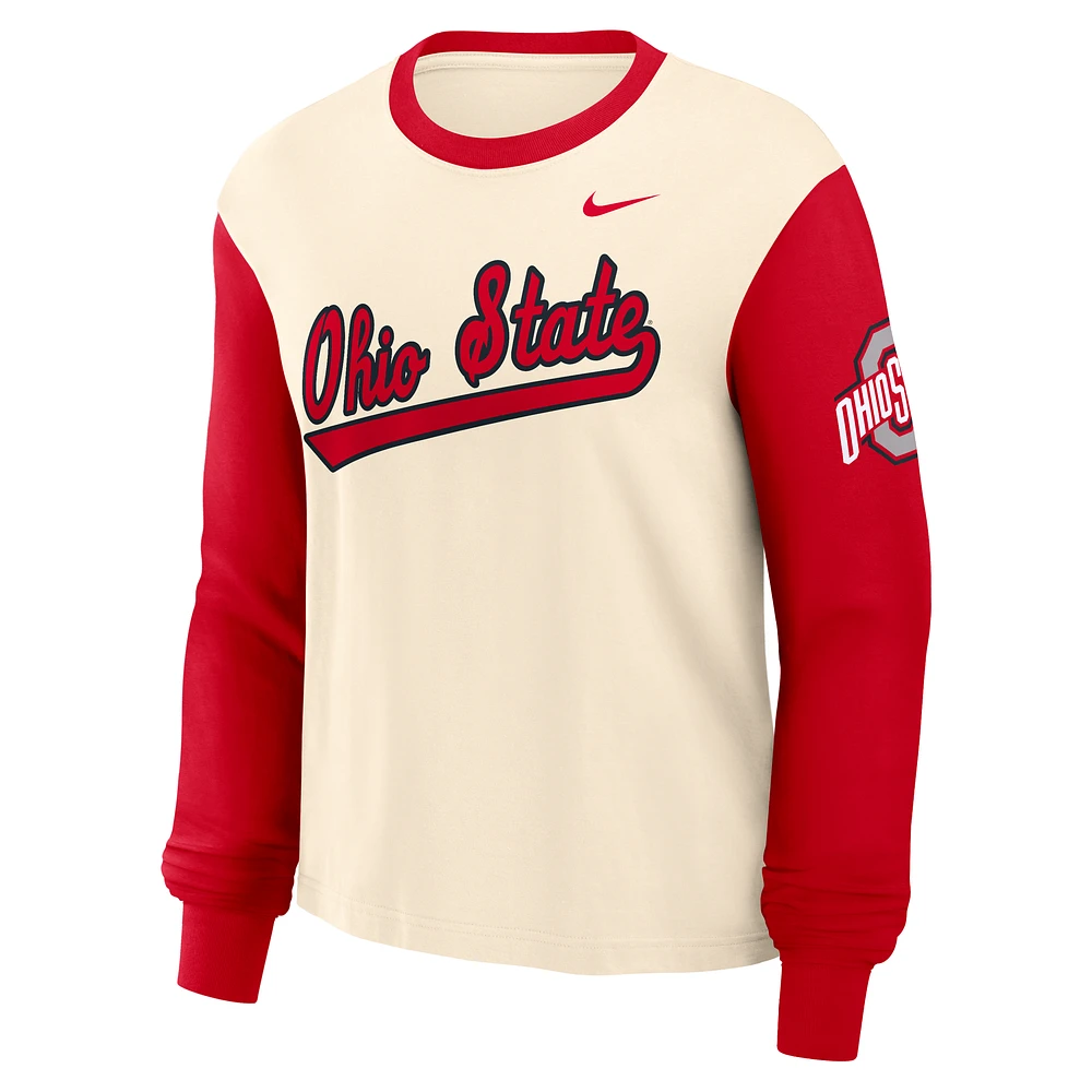 Ohio State Buckeyes Boxy Women's Nike College Long-Sleeve T-Shirt