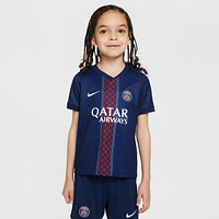 Paris Saint-Germain 2025/26 Stadium Home Little Kids' Nike Soccer Replica 3-Piece Kit