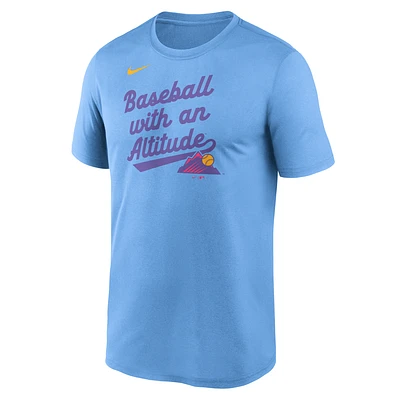 Colorado Rockies City Connect Team Phrase Script Legend Men's Nike Dri-FIT MLB T-Shirt