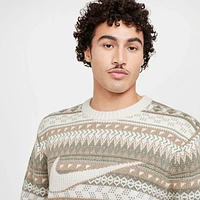 Nike Life Men's Fair Isle Swoosh Sweater