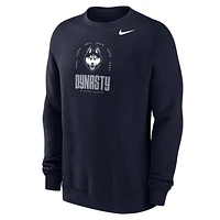 UConn Club Men's Nike College Fleece Crew-Neck Sweatshirt