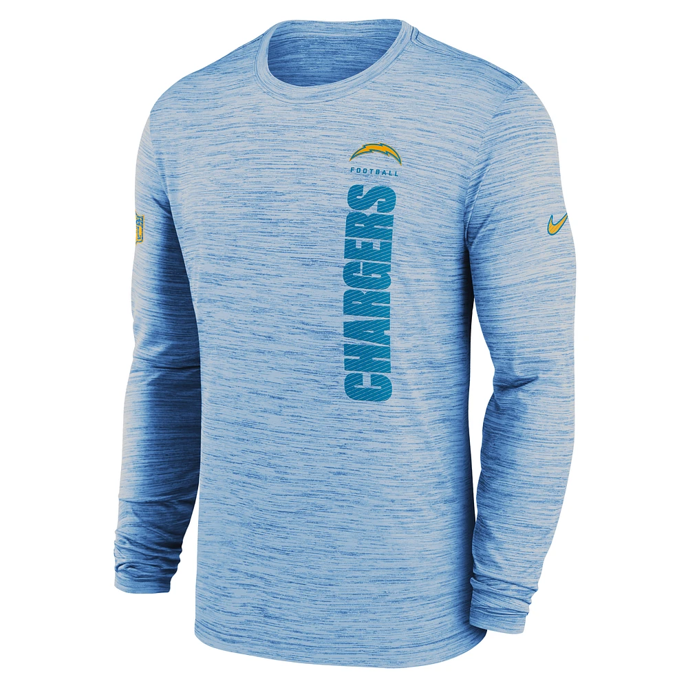 Los Angeles Chargers Sideline Velocity Men's Nike Dri-FIT NFL Long-Sleeve T-Shirt