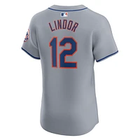 Francisco Lindor New York Mets Men's Nike Dri-FIT ADV MLB Elite Jersey