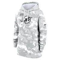 Miami Dolphins Salute to Service Primary Edge Club Women's Nike NFL Pullover Hoodie