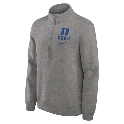 Duke Blue Devils Primetime Club Men's Nike College 1/2-Zip Crew