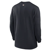 Detroit Tigers Authentic Collection Game Time Men's Nike Dri-FIT MLB 1/2-Zip Long-Sleeve Top