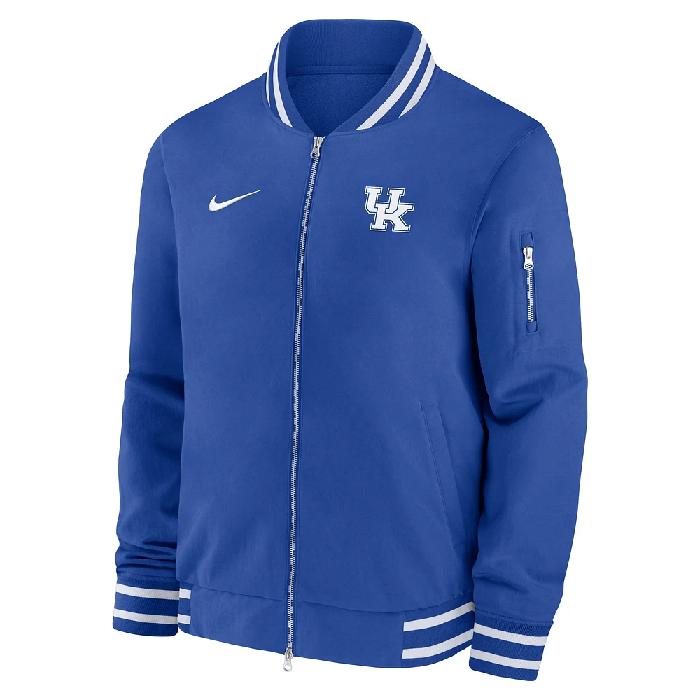 Kentucky Wildcats Sideline Men's Nike College Full-Zip Bomber Jacket