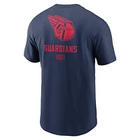 Cleveland Guardians Large Logo Back Stack Men's Nike MLB T-Shirt