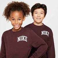 Nike Sportswear Club Big Kids' French Terry Crew-Neck Sweatshirt