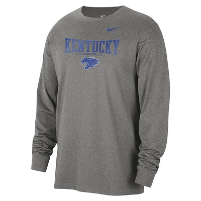 Kentucky Men's Nike College Crew-Neck Long-Sleeve T-Shirt