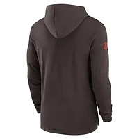 Cleveland Browns Sideline Men's Nike Dri-FIT NFL Long-Sleeve Hooded Top