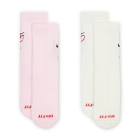 Nike Dri-FIT Little Kids' V-Day Cushioned Crew Socks (2 Pairs)