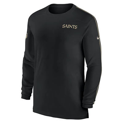 New Orleans Saints Sideline Coach Men's Nike Dri-FIT NFL Long-Sleeve Top