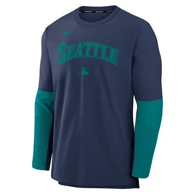 Seattle Mariners Authentic Collection Player Men's Nike Dri-FIT MLB Pullover Sweatshirt