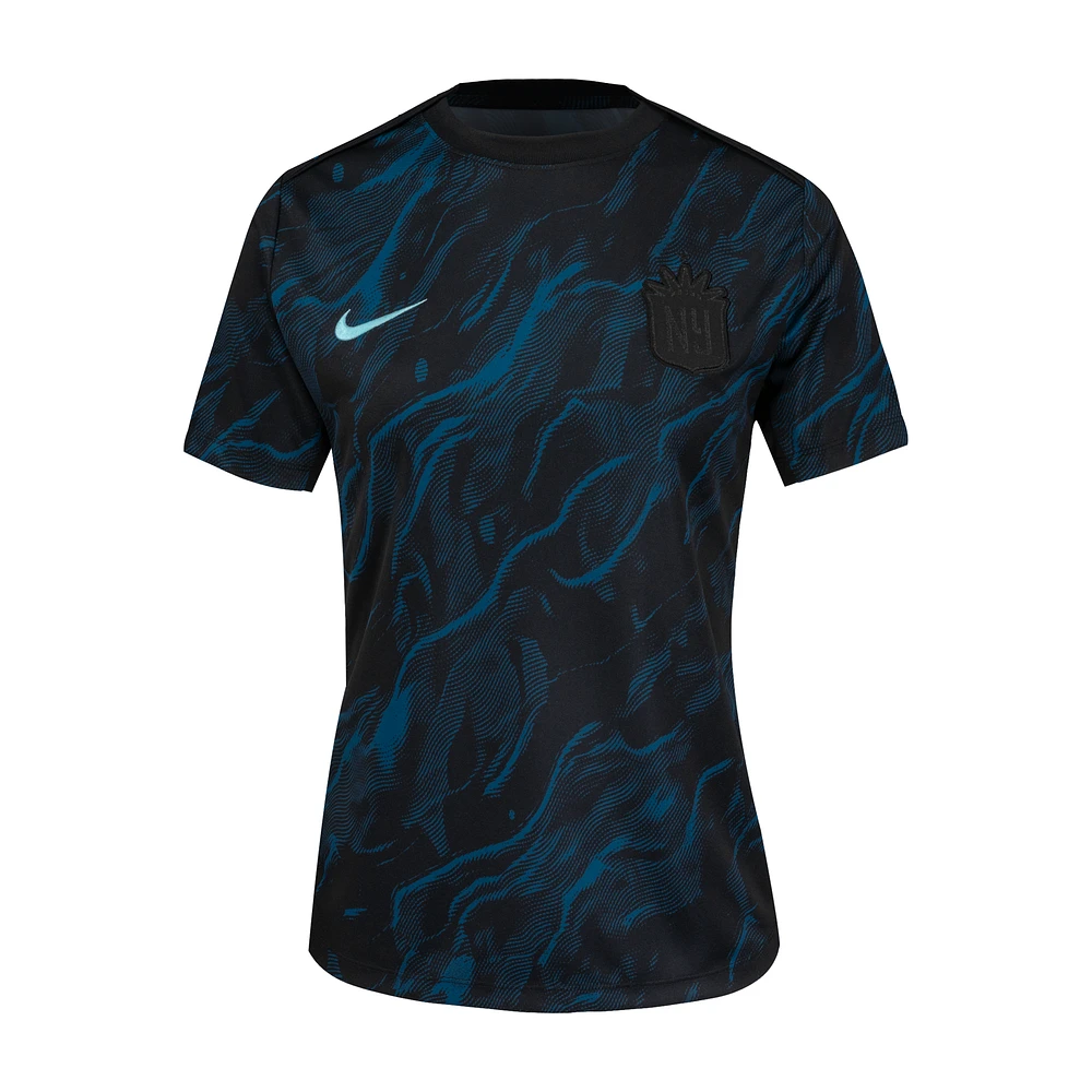 NJ/NY Gotham FC 2025 Women's Nike NWSL Short-Sleeve Pre-Match Top