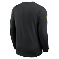 Pittsburgh Steelers Sideline Coach Men's Nike Dri-FIT NFL Long-Sleeve Top