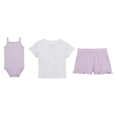 Nike Essentials Baby (0-9M) 2-Piece Ruffle Shorts Set
